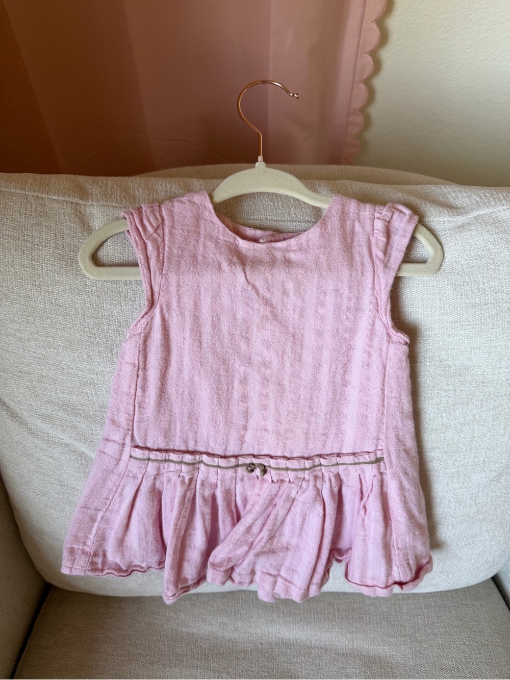 Zara Light Pink Sleeveless 9-12 M Dress